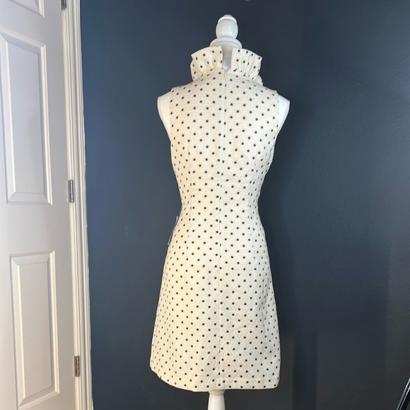 NWT Harper Rose Fit & Flare Dress | Metallic Gold & Black Polka Dot | Size 8 - Picture 4 of 12